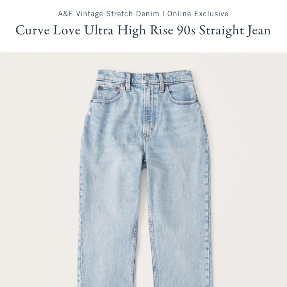 Abercrombie & Fitch 90s Straight Ultra High Rise